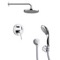 Chrome Shower System with 8